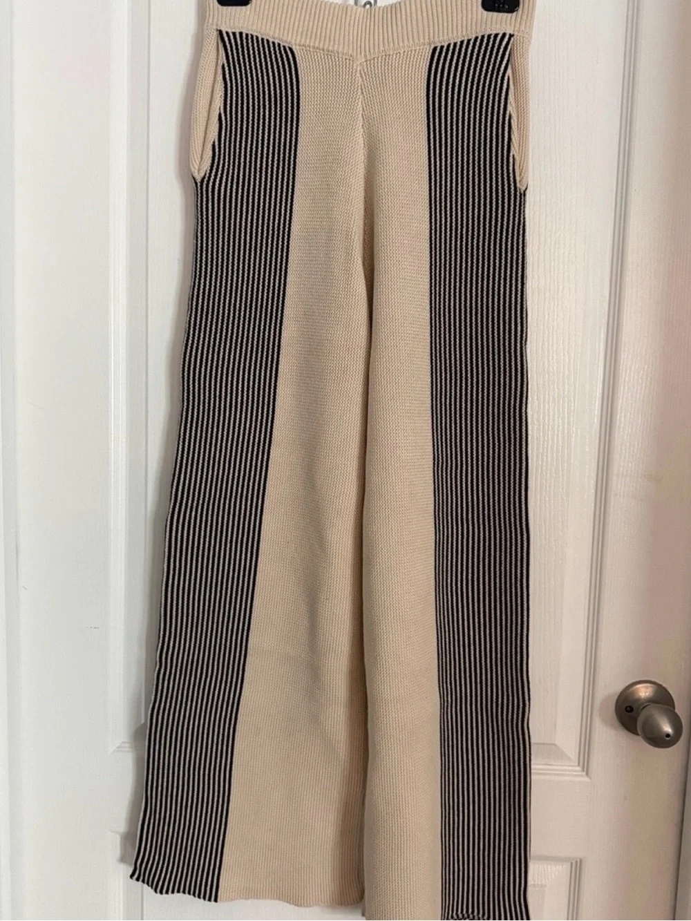 Heyson 100% Cotton Sweater Knit Wide-Leg Pants -Oatmeal🤎
